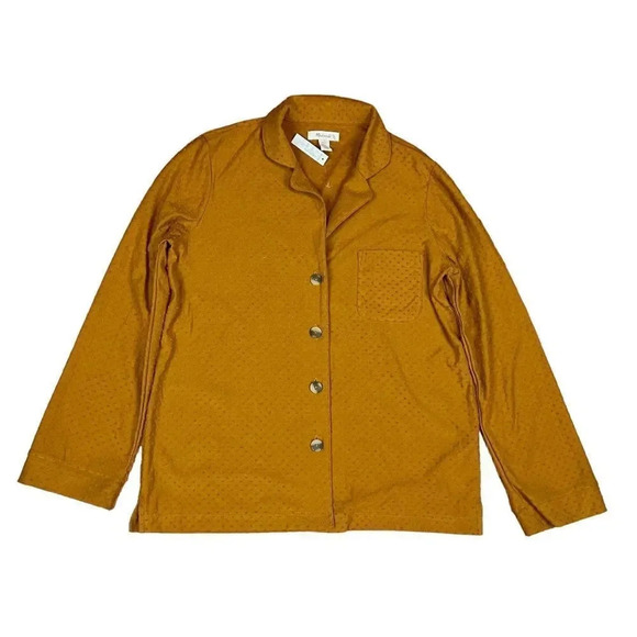 MAdewell Knit Bedtime Long-Sleeve Pajama Top in Clip-dot Size M New - Picture 9 of 16